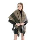 Wholesale 2020 new style popular europe and america style shawl fashion oversize warm acrylic scarf square pashmina