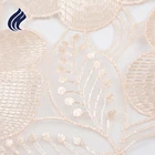 Factory supplie african net tulle 3d flower french lace fabric dress