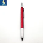 6 in 1 Multi-Function Tool Pen with Ruler,Ballpoint Pen,Level,Stylus and 2 Screw Driver For Mens Gift