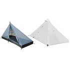 1 Person Tent Backpacking, Lightweight Single Tent Waterproof with Double Layer Pyramid Tent