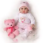 Dolls Real Yesteria Reborn Baby Dolls Girl Look Real Silicone Vinyl Pink Outfit 22 Inches