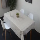 Printed Table Cloth Fabric Printed Table Cloth with High Quality PVC Custom Fabric Rectangular Banquet Wedding