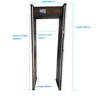 Fast walk through temperature detector with metal security checking