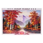 Popular fashion DIY landscape painting custom paper puzzle jigsaw educational toys gift