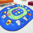 Round Kids School Carpet Playmat Carton Room Rugs Bathroom Modern for Bedroom