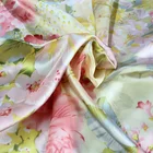 wholesale 16mm 100 pure natural silk fabric mulberry silk crepe satin natural silk fabric printed