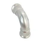 Ferrule connection water joint press reducing L stainless steel 304 sanitary pipe sanitary elbow fittings
