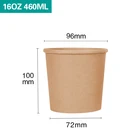 Kraft factory disposable paper soup cup custom paper cup
