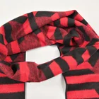 Red and Black color Top quality 100% viscose scarf for men's ladies' manufacture