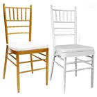 wholesale modern iron furniture gold hotel dinning wedding chiavari tiffany table and chair