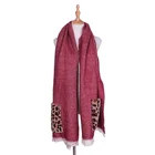 2020 New Arrivals Plain Colour Yarn Dye 100% Acrylic Long Size Women Winter Scarf With Pockets