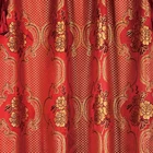 Red Jacquard Red Luxury Living Room Valance Curtain Patterns