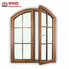 2020 WIND half round arch aluminum wood casement drawing window