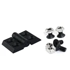 Boeray Zinc Alloy Door Frame Windows Hinges for 3030 Aluminum Extrusion Profile Slot 8mm