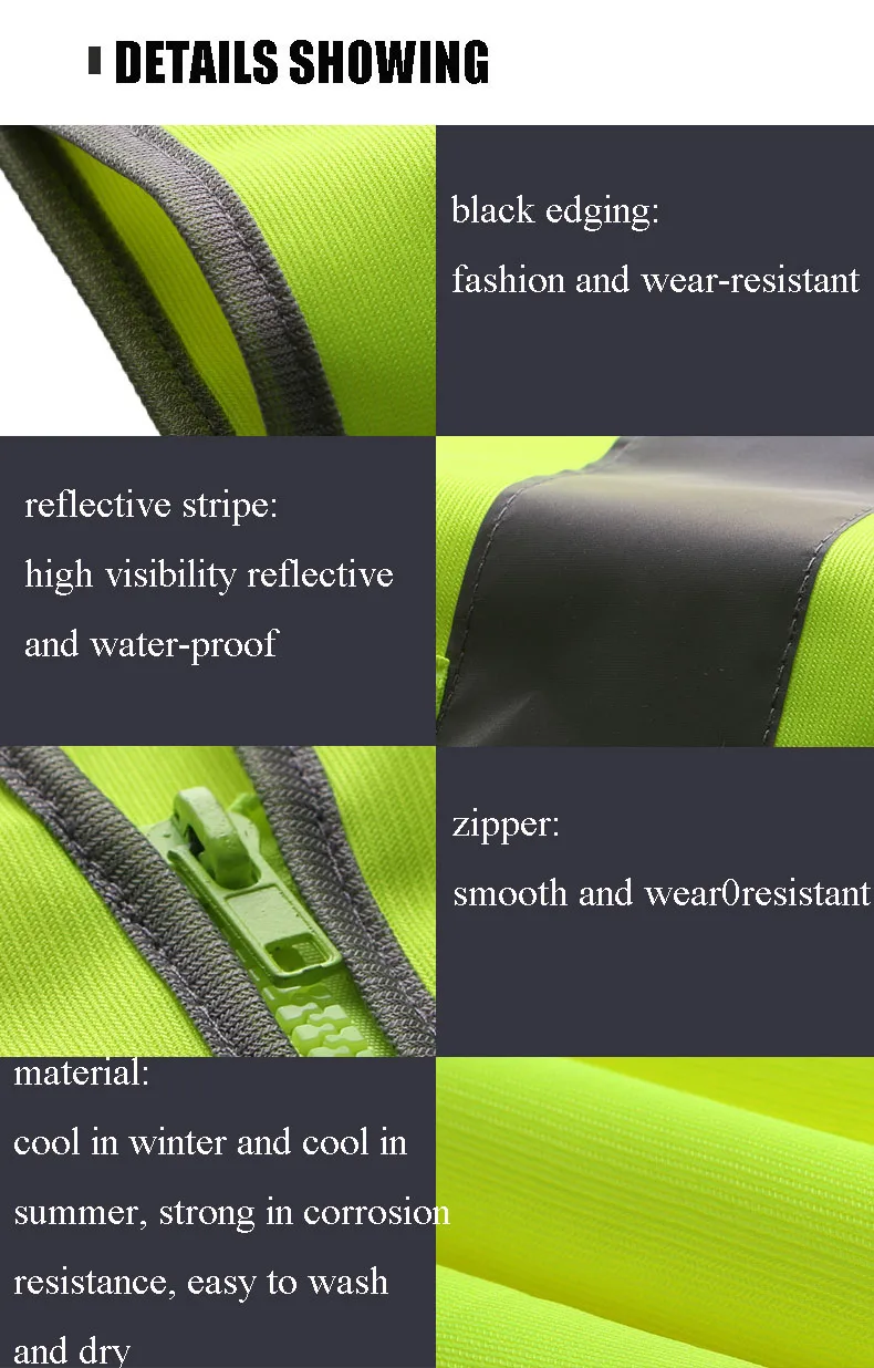 high reflective tape vest workwear high visibility running cycle