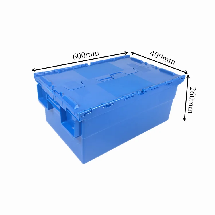 Portable 50L Storage Container Fruit Vegetable Plastic Moving Crate for Sale supplier