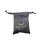 Personalized Black Satin Eye Sleeping Mask With Pouch