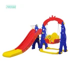 Children new style indoor playground baby hot sell multifunctional toys kids cheap colorful plastic swing slide
