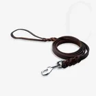 Wholesale Soft Touch Collars Braided Leather Dog Leash Pet leash outdoor