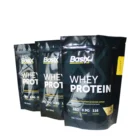 25g custom printed food glossy black whey protein powder stand up zipper bag