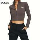 Hoodies Women Sports Jacket Yoga Gym Cotton Top Fitness Cropped Hoodies For Women