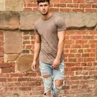 Chain Manufacturer Mens Clothing Slim Fit Blank Tshirt For Man