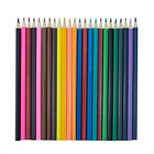 Professional Natural Basswood Multi Colored Lead Triangular 24 Color Pencils Set