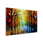 Support customization colorful tree forest abstract home decor wall art painting