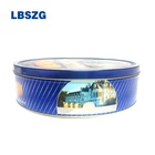 High Quality Custom Cookies Paper Packaging Metal Can Christmas Cookie Cans