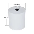 Custom Size receipt roll thermal paper rolls 57mm width for restaurant