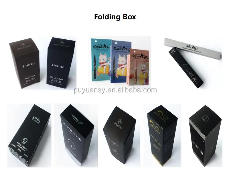 luxury paper box for perfume custom gold foil logo printed as