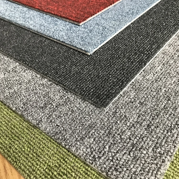 Merika 50*50 blue office tile carpet tiles kitchen with PVC backing