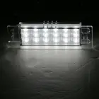 2pcs Car Light White Rear Lamps for Vauxhall Adam Astra H J Cascada LED License Number Plate Lights