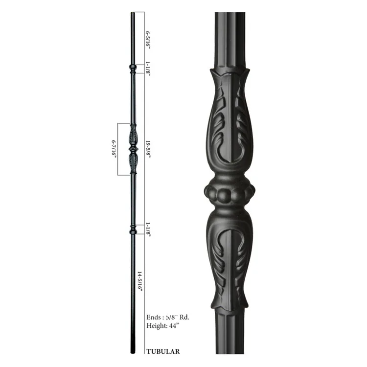 Modern designs staircase railing parts wrought iron baluster