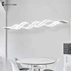 現代の led ペンダントライトシャンデリアペンダントランプリビングルームダイニングルーム用黒、白天井照明器具 120 センチメートル 100 センチメートル 80 ワット
