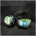 Labradorite Superior Quality Craft Flowers Artificial Polished Palm Stone Labradorite Palm