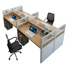 Executive Specification Staff Desk and Chair Set Office furniture wholesale China Import Staff Table