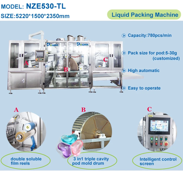 Polyva machine multi-function laundry detergent pva capsules bag packing packaging machine laundry pods filling machine
