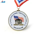 United States national park colorful soft enamel flag medal