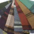 wholesale custom Plain Dyed TR polyester rayon woven print plaid fabric for clothes