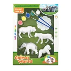 2020 Indoor Play Gift Unpaint Animal Figure Diy Painting Toy Educational For Children