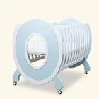 Hangzhou wholesale multifunctional adjustable wooden baby furniture baby cot