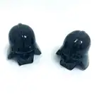 Natural hand-carved obsidian crystal skulls healing ornament gift for sale