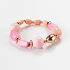 Durable Lovely Handmade Acrylic Resin Bead Bracelets Girls Wristband Bangles