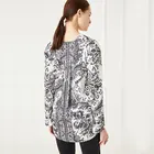 Oem Service Casual Printed Long Sleeve Custom Shirts Women