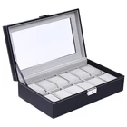 Wholesale glossy simple leather man watch display box