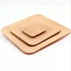 10",3.5",7",8",9", Square Disposable bamboo dinner dishes plates- 25 Pack - Eco-Friendly, Biodegradable & Compostable