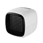 Micro USB rechargeable battery mini portable laptop table anion fan water mist humidifier air conditioner cooler