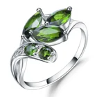 Abiding Jewelry Natural Chrome Diopside Sterling Silver Ring 925 Custom Gemstone Rings For Women