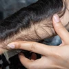 Wholesale Best selling Cuticle aligned unprocessed brazilian virgin hair body wave 13x4 HD Deep wave swiss lace frontal